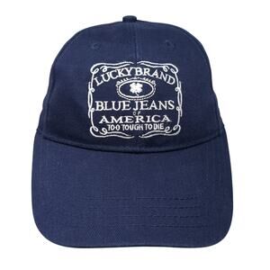 Lucky Brand Blue Jeans of America Baseball Cap Blue OS Adjustable Spectacles